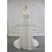 Detachable One-Shoulder Puffy Wedding Gown Bridal Dress